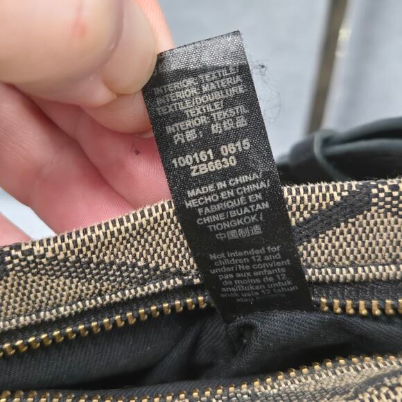 Fossil Preston Diamond Expandable Canvas And Leather Crossbody - Picture 9 of 11